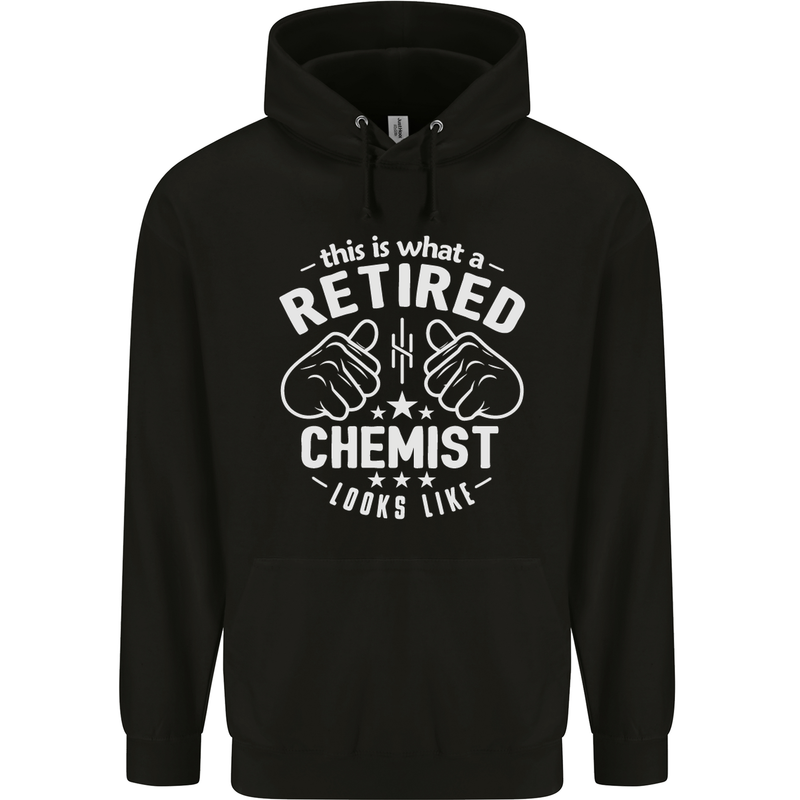 This Is What a Retired Chemist Looks Like Mens 80% Cotton Hoodie Black