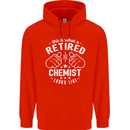 This Is What a Retired Chemist Looks Like Mens 80% Cotton Hoodie Bright Red