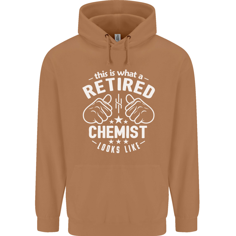 This Is What a Retired Chemist Looks Like Mens 80% Cotton Hoodie Caramel Latte