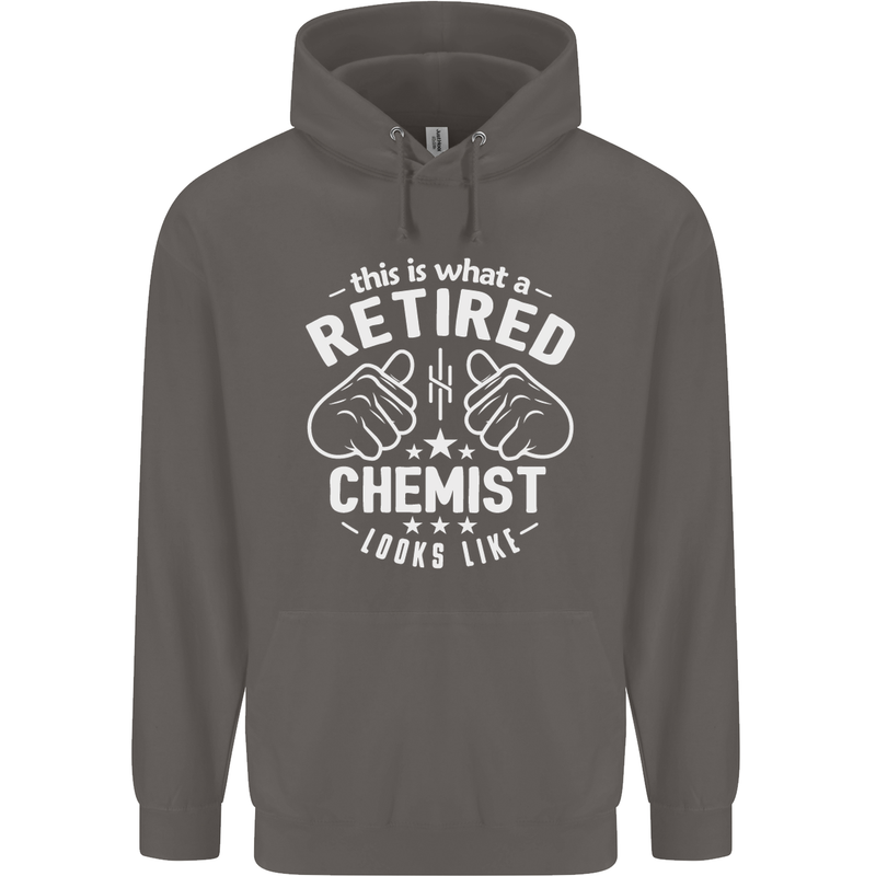 This Is What a Retired Chemist Looks Like Mens 80% Cotton Hoodie Charcoal