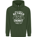 This Is What a Retired Chemist Looks Like Mens 80% Cotton Hoodie Forest Green