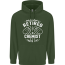 This Is What a Retired Chemist Looks Like Mens 80% Cotton Hoodie Forest Green