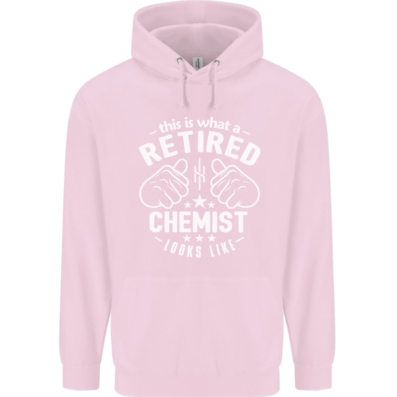 This Is What a Retired Chemist Looks Like Mens 80% Cotton Hoodie Light Pink