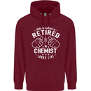 This Is What a Retired Chemist Looks Like Mens 80% Cotton Hoodie Maroon