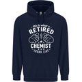 This Is What a Retired Chemist Looks Like Mens 80% Cotton Hoodie Navy Blue