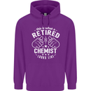 This Is What a Retired Chemist Looks Like Mens 80% Cotton Hoodie Purple