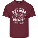 This Is What a Retired Chemist Looks Like Mens Cotton T-Shirt Tee Top Maroon