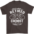 This Is What a Retired Chemist Looks Like Mens T-Shirt Cotton Gildan Dark Chocolate