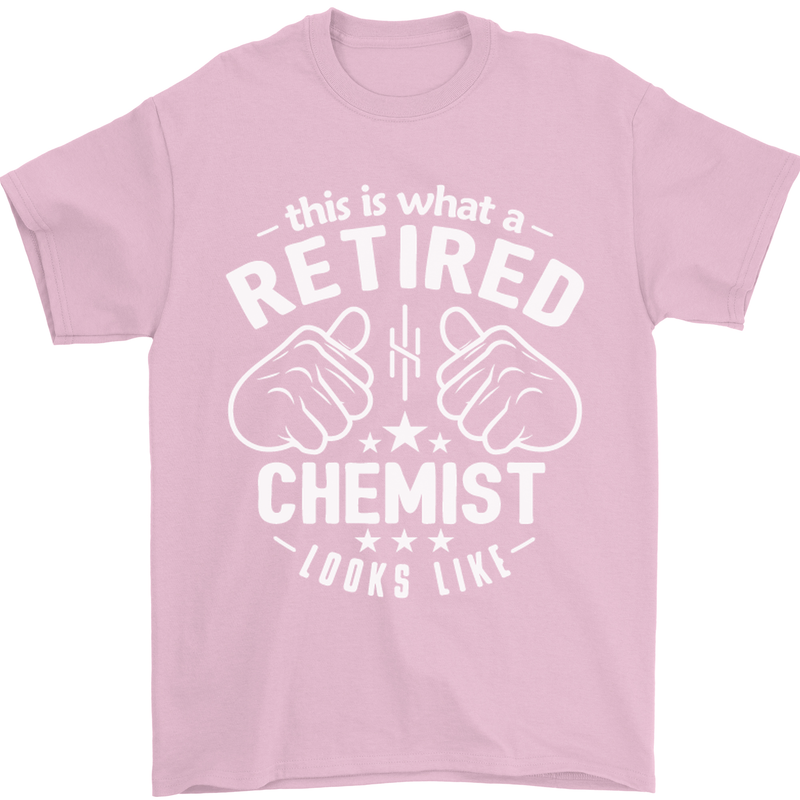 This Is What a Retired Chemist Looks Like Mens T-Shirt Cotton Gildan Light Pink