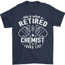 This Is What a Retired Chemist Looks Like Mens T-Shirt Cotton Gildan Navy Blue