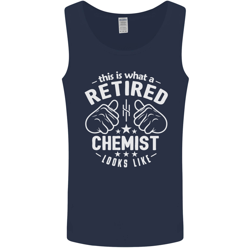 This Is What a Retired Chemist Looks Like Mens Vest Tank Top Navy Blue