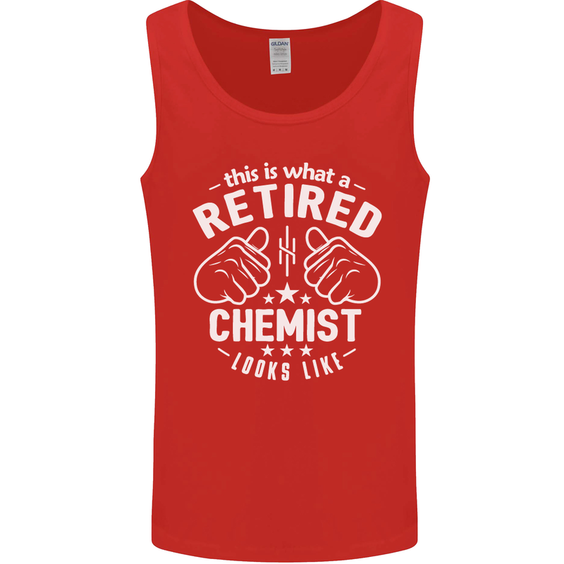 This Is What a Retired Chemist Looks Like Mens Vest Tank Top Red