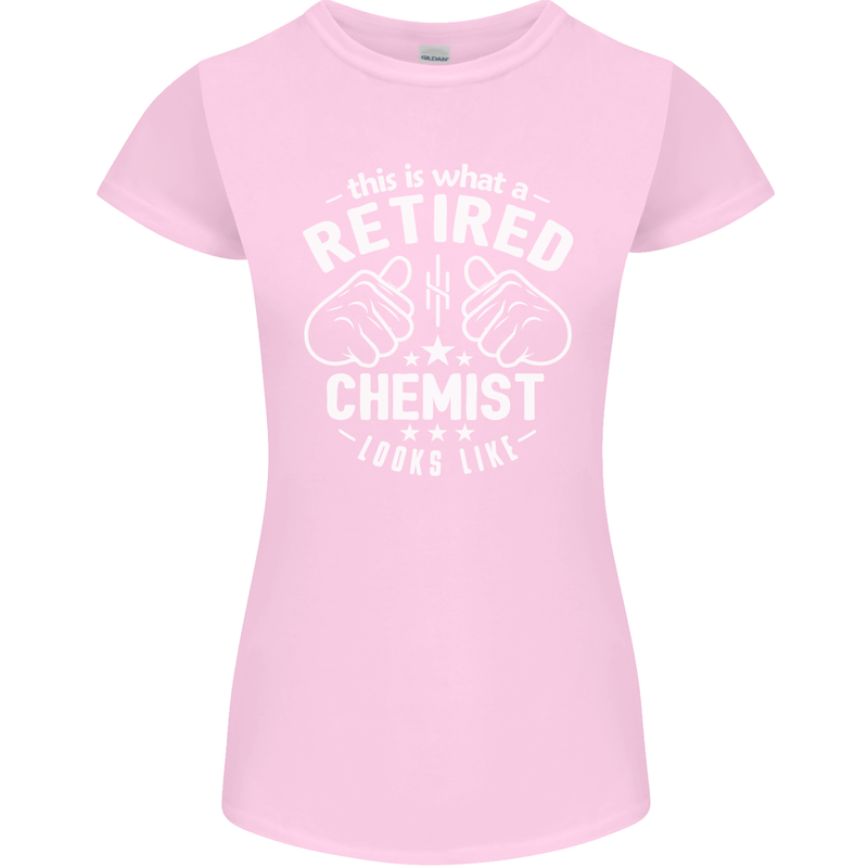 This Is What a Retired Chemist Looks Like Womens Petite Cut T-Shirt Light Pink