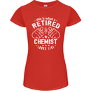 This Is What a Retired Chemist Looks Like Womens Petite Cut T-Shirt Red
