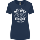 This Is What a Retired Chemist Looks Like Womens Wider Cut T-Shirt Navy Blue