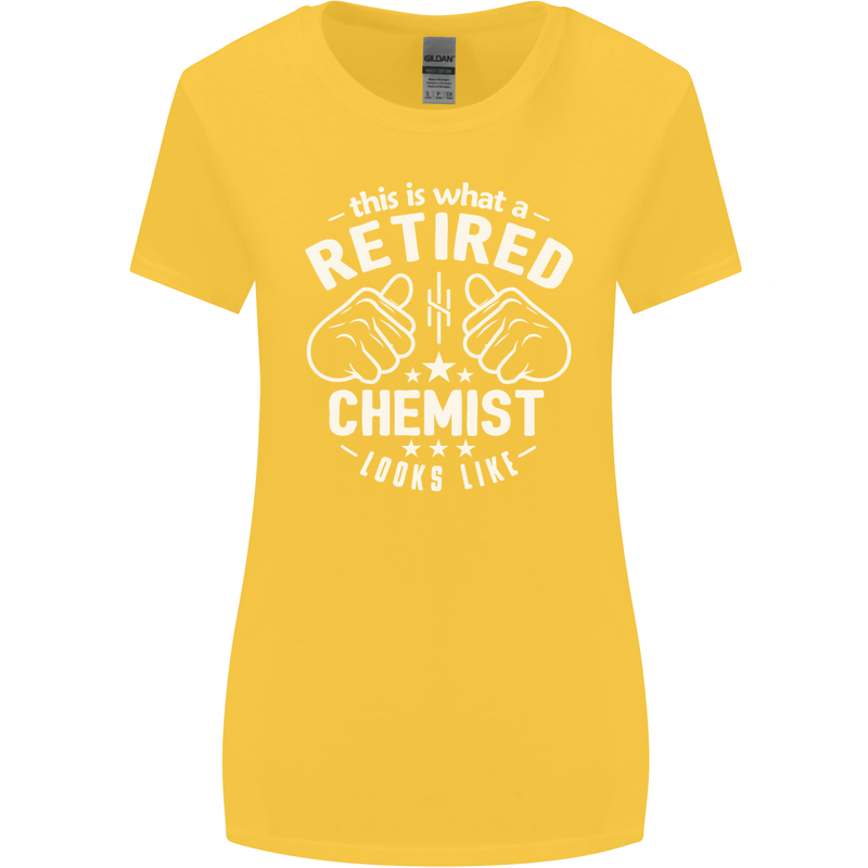 This Is What a Retired Chemist Looks Like Womens Wider Cut T-Shirt Yellow