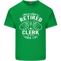 This Is What a Retired Clerk Looks Like Mens Cotton T-Shirt Tee Top Irish Green