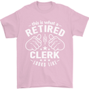 This Is What a Retired Clerk Looks Like Mens T-Shirt Cotton Gildan Light Pink