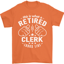 This Is What a Retired Clerk Looks Like Mens T-Shirt Cotton Gildan Orange