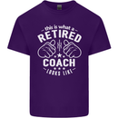 This Is What a Retired Coach Looks Like Mens Cotton T-Shirt Tee Top Purple