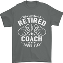 This Is What a Retired Coach Looks Like Mens T-Shirt Cotton Gildan Charcoal