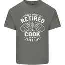 This Is What a Retired Cook Looks Like Mens Cotton T-Shirt Tee Top Charcoal