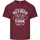 This Is What a Retired Cook Looks Like Mens Cotton T-Shirt Tee Top Maroon