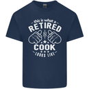 This Is What a Retired Cook Looks Like Mens Cotton T-Shirt Tee Top Navy Blue