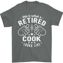 This Is What a Retired Cook Looks Like Mens T-Shirt Cotton Gildan Charcoal