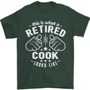 This Is What a Retired Cook Looks Like Mens T-Shirt Cotton Gildan Forest Green