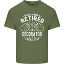 This Is What a Retired Decorator Looks Like Mens Cotton T-Shirt Tee Top Military Green