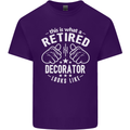 This Is What a Retired Decorator Looks Like Mens Cotton T-Shirt Tee Top Purple