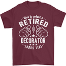 This Is What a Retired Decorator Looks Like Mens T-Shirt Cotton Gildan Maroon