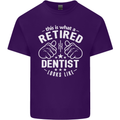 This Is What a Retired Dentist Looks Like Mens Cotton T-Shirt Tee Top Purple