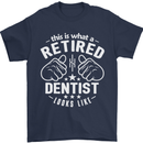 This Is What a Retired Dentist Looks Like Mens T-Shirt Cotton Gildan Navy Blue