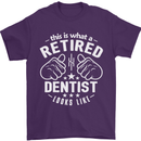 This Is What a Retired Dentist Looks Like Mens T-Shirt Cotton Gildan Purple