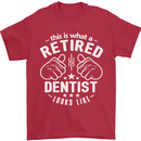 This Is What a Retired Dentist Looks Like Mens T-Shirt Cotton Gildan Red
