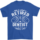 This Is What a Retired Dentist Looks Like Mens T-Shirt Cotton Gildan Royal Blue