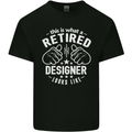 This Is What a Retired Designer Looks Like Mens Cotton T-Shirt Tee Top Black