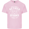 This Is What a Retired Designer Looks Like Mens Cotton T-Shirt Tee Top Light Pink