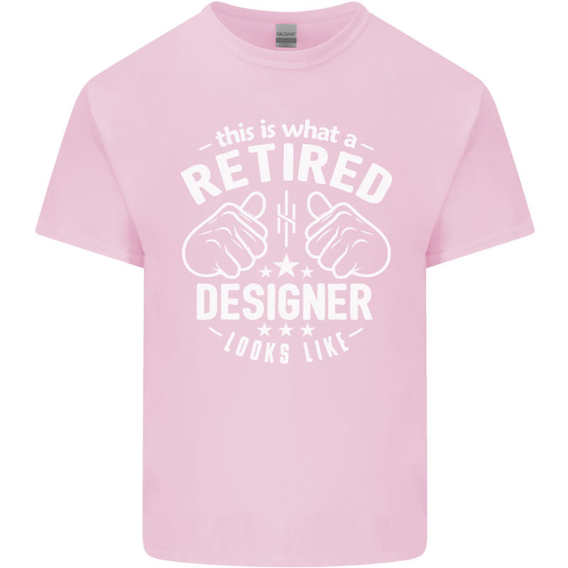 This Is What a Retired Designer Looks Like Mens Cotton T-Shirt Tee Top Light Pink