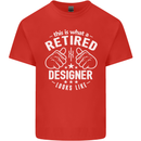 This Is What a Retired Designer Looks Like Mens Cotton T-Shirt Tee Top Red
