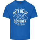 This Is What a Retired Designer Looks Like Mens Cotton T-Shirt Tee Top Royal Blue