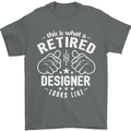 This Is What a Retired Designer Looks Like Mens T-Shirt Cotton Gildan Charcoal