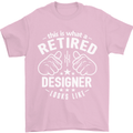 This Is What a Retired Designer Looks Like Mens T-Shirt Cotton Gildan Light Pink