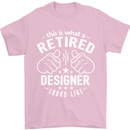 This Is What a Retired Designer Looks Like Mens T-Shirt Cotton Gildan Light Pink