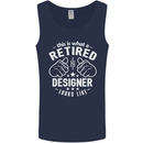This Is What a Retired Designer Looks Like Mens Vest Tank Top Navy Blue