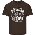 This Is What a Retired Dietician Looks Like Mens Cotton T-Shirt Tee Top Dark Chocolate