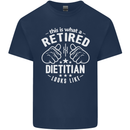 This Is What a Retired Dietician Looks Like Mens Cotton T-Shirt Tee Top Navy Blue
