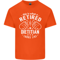 This Is What a Retired Dietician Looks Like Mens Cotton T-Shirt Tee Top Orange